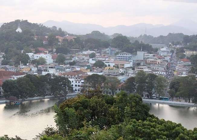 Panoramic view of Nuwara Eliya