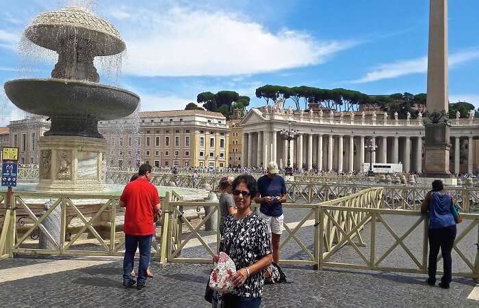 Walking around St Peter's Square