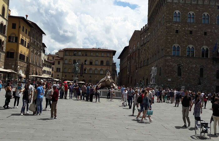 Hustling and Vibrant City Square