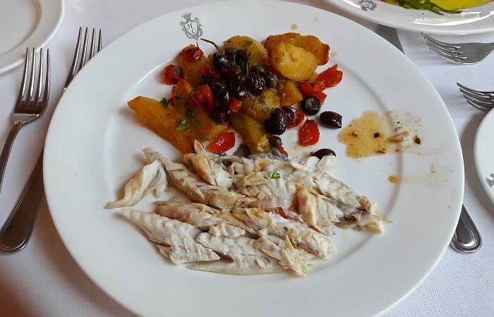 A delicious sea food dish in Venice