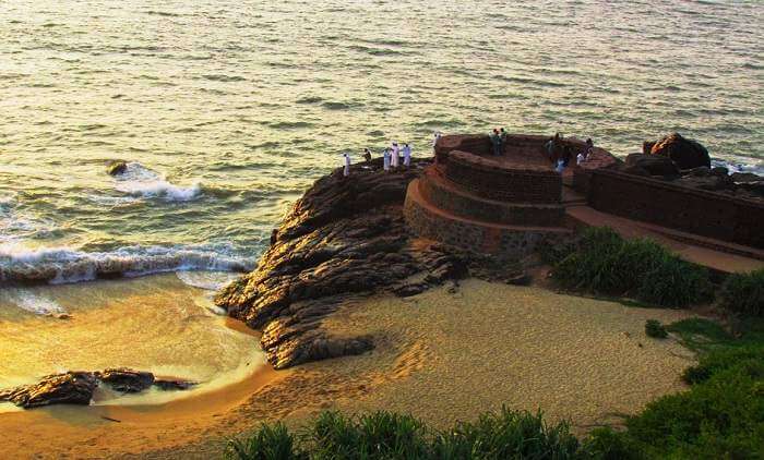 sunset at Bekal is the Best Places To Visit In Kerala