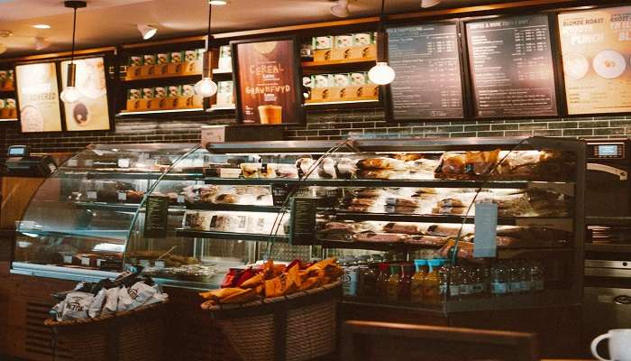 interior of a bakery