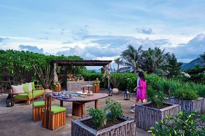 Chilli table at Six Senses Con Dao resort in Vietnam