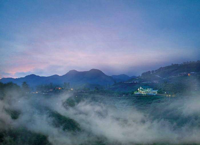 A misty view of the Elysium Garden Hill Resorts