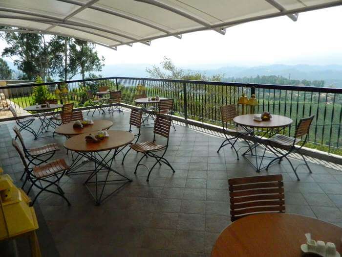 The balcony at Forest Glade makes it one of the best resorts in Munnar