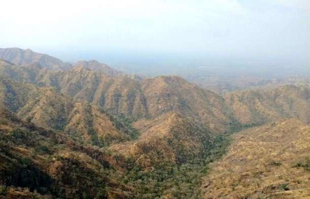 Aravali hills in Rajasthan