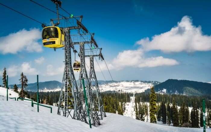 Gondola Ride in Kashmir during Winter