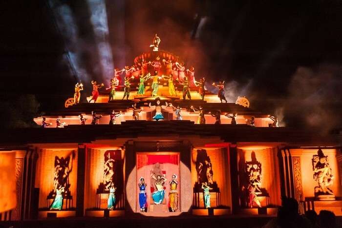 A colorful dance perfromance during Konark Festival, 2015