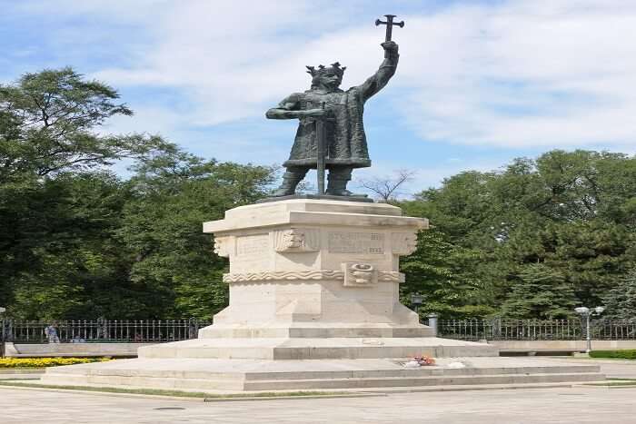 Monument de Etienne le Grand (Stefan cel Mare),  Chisinau, Moldavie.