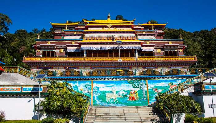 A marvellous view of Rumtek Monastery, one of the blissful places to visit in Sikkim