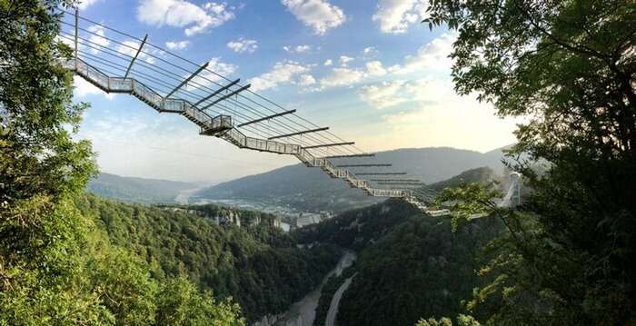 Scary SkyBridge at Sochi in Russia