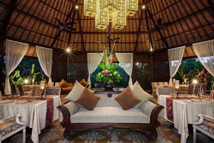 lavish restaurant in St. Regis Bali Resort