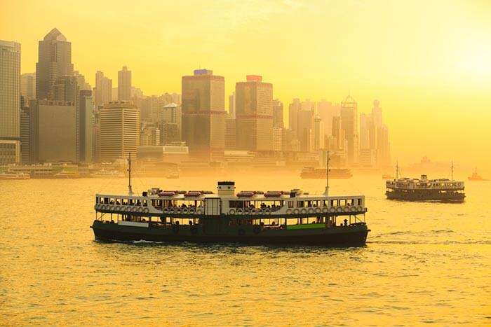 The delightful Star Ferry of Hong Kong between Central and Kowloon