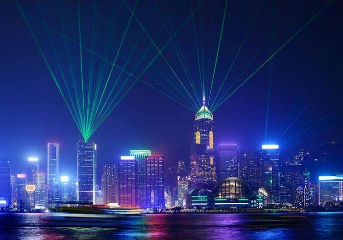 A mesmerising vista of Symphony of Lights, among the major places to see in Hong Kong
