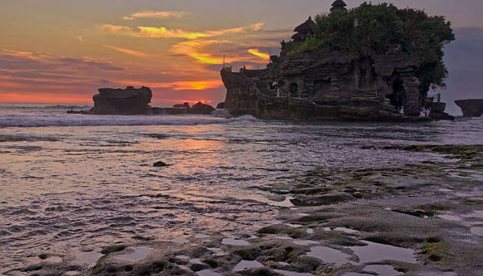 Sunset at Tanah Lot