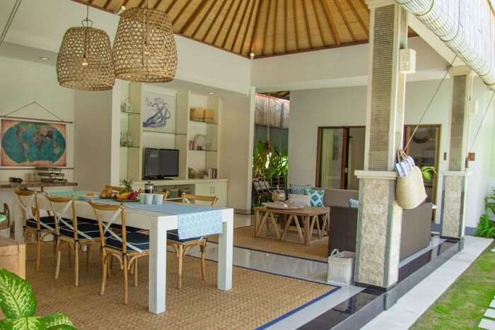 dining area in umalas retreat 2
