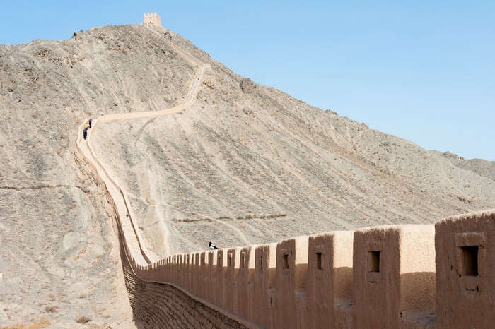 The Great Wall in Gansu province