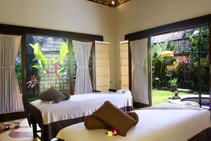 spa area in villa seminyak