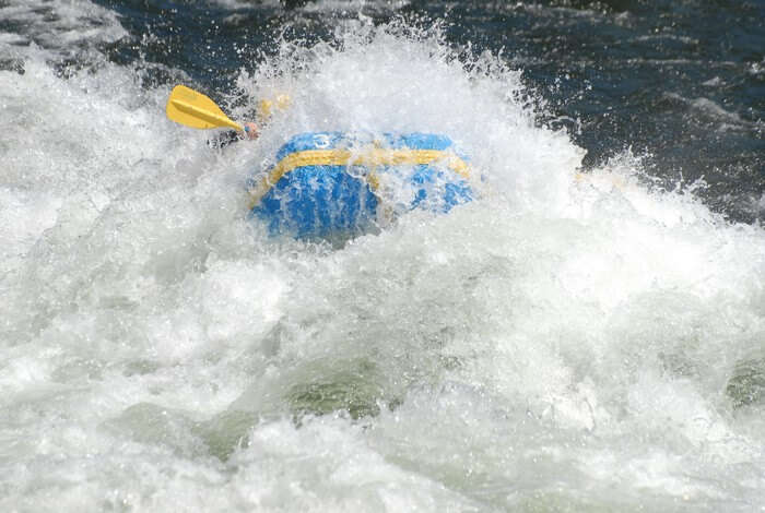 The froth in the water makes the river water white water