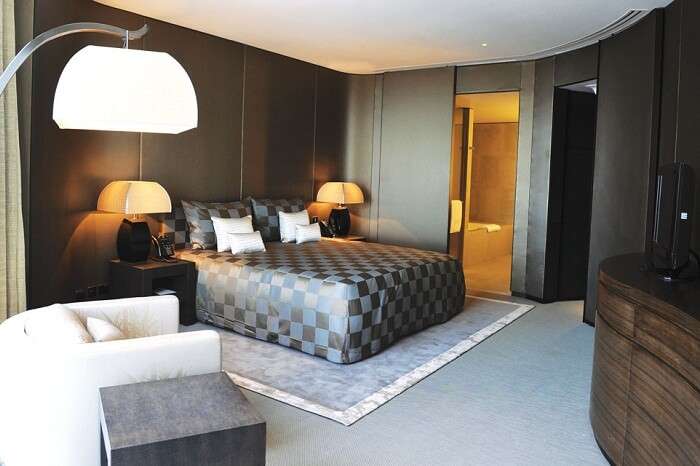 A snap of one of the rooms at Armani Residence