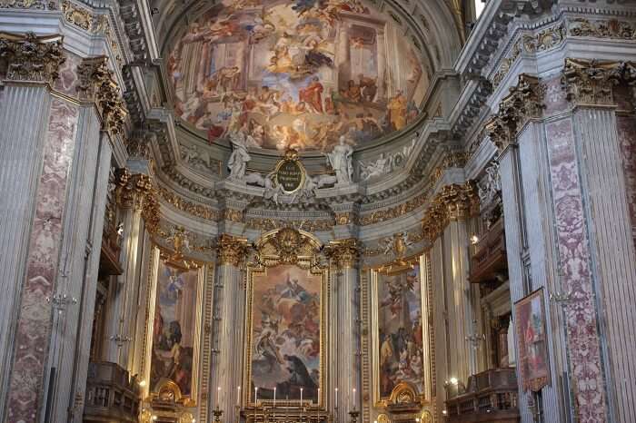 Marvelous architecture within the Basilica