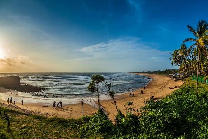 A beautiful sunset shot at the Candolim beach