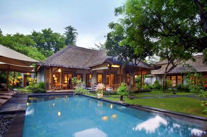 Stay at the luxurious Taman Sari villa