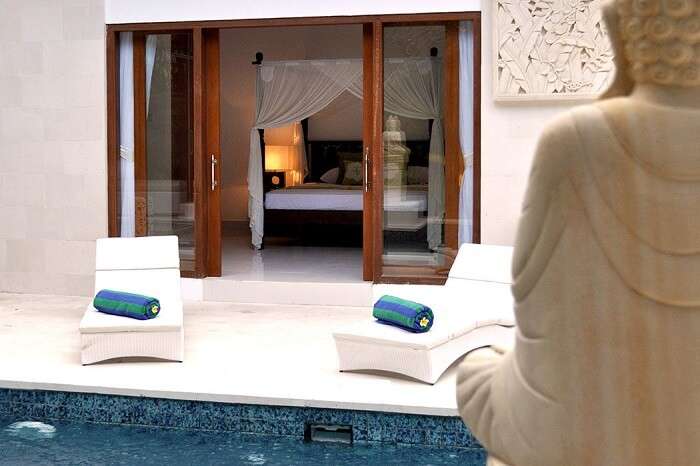 enjoy a stay at the opulent Taman Sari villa