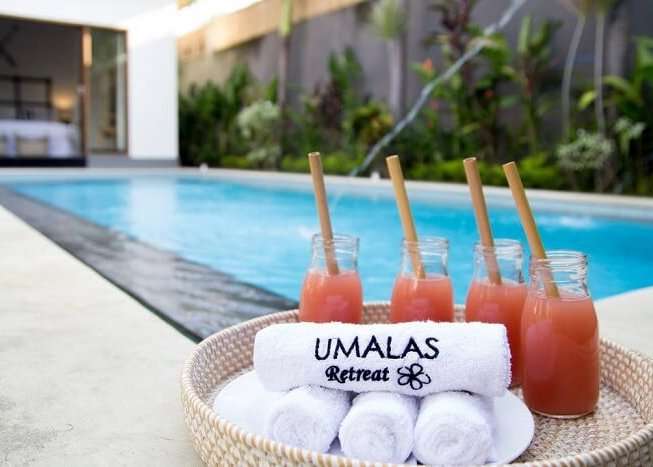 private pool in umalas retreat2 villa
