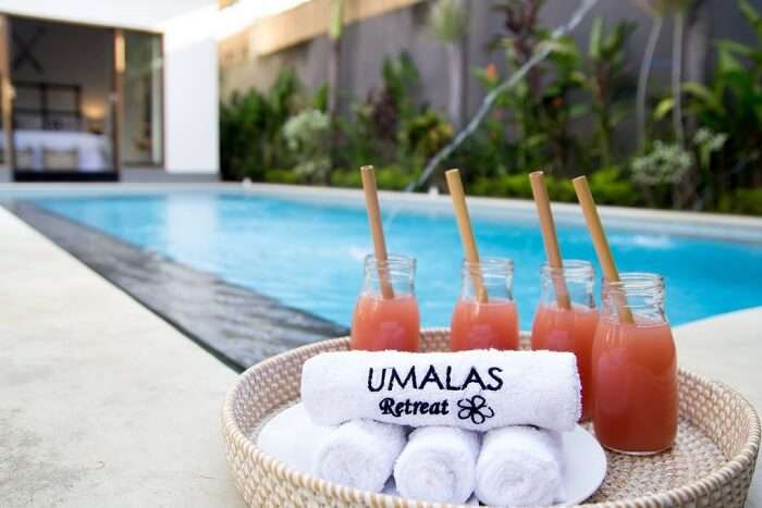 private pool in umalas retreat2 villa