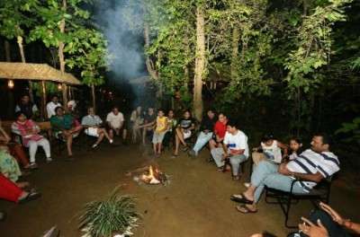 Bonfire with the wild at Kanha National Park