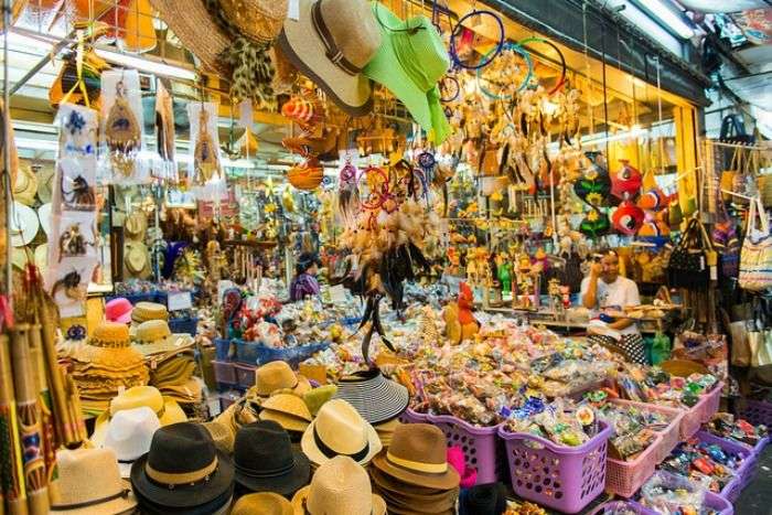Famous Chatuchak weekend market in Bangkok