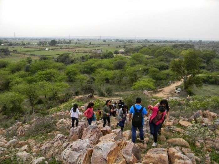 Trekking at Damdama lake, perfect for one day getaway