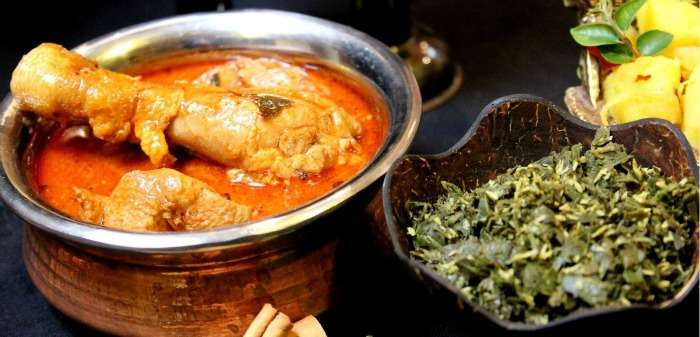 Devilled chicken curry at Rockview restaurant, Kandy, Sri Lanka