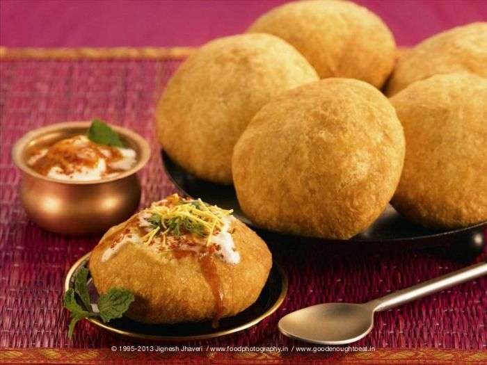 Varieties of Kachoris with tamarind or mint chutney - Rajsthan