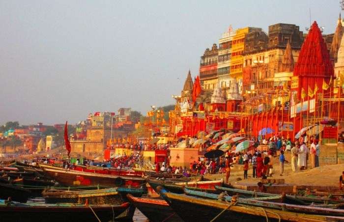 Experience the colourful town at the ghats of Ganga, Varanasi