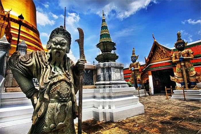 Wat Phra Kaew, The Temple of The Emerald Buddha in Bangkok