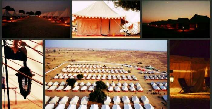 Swiss camping tents available at the Ragasthan festival sites