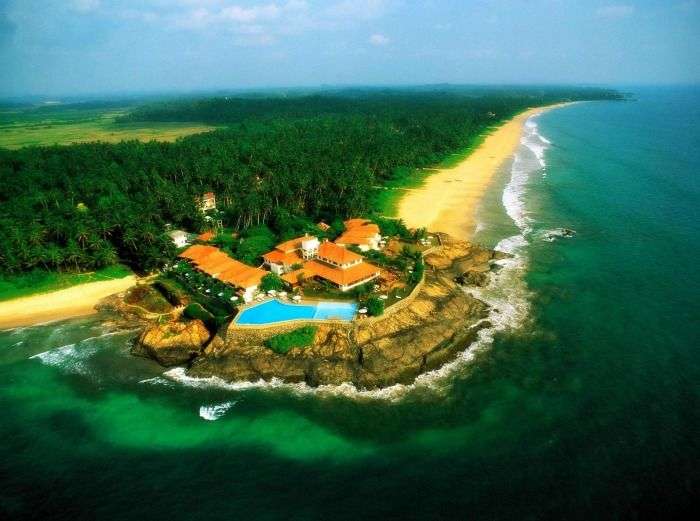 Luxurious beach restaurents of Praslin Island in Seychelles