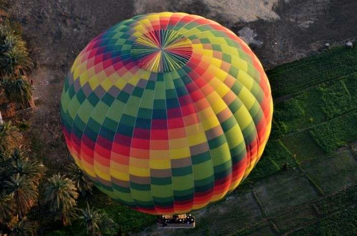 Hot air balloon ride in Coorg