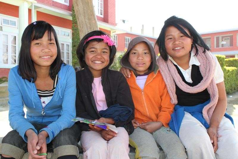 School kids in Mizoram, Northeast India