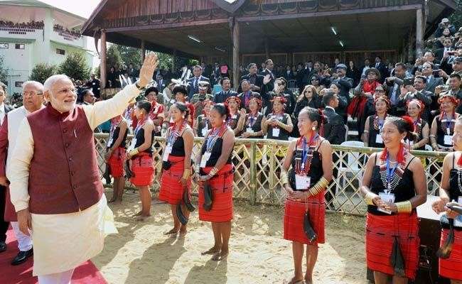 Narendra Modi at Hornbill Festival