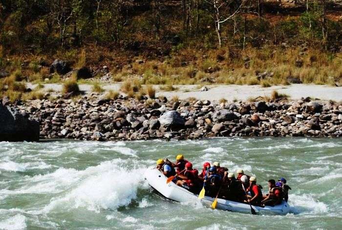 White water rafting in the Ganges river at Rishikesh