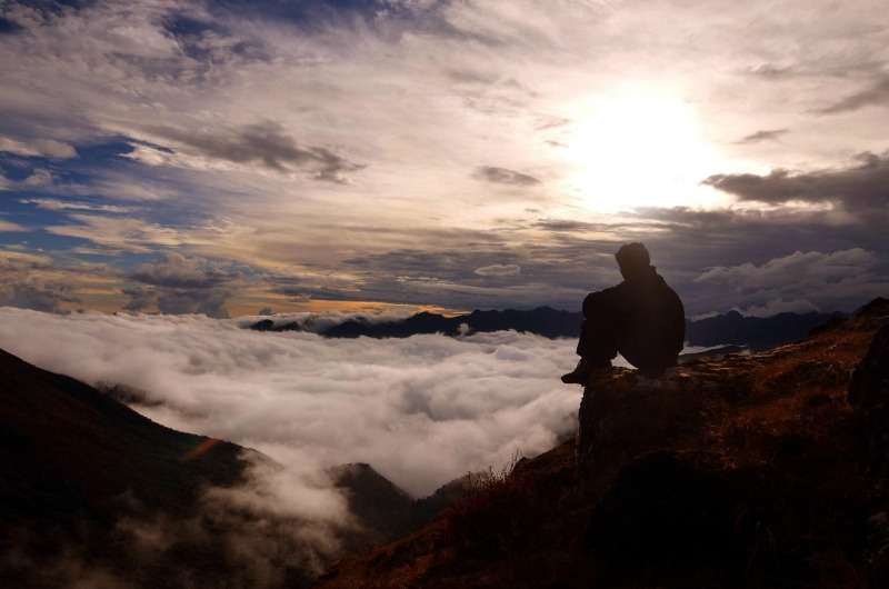 Sunset in Sikkim, Northeast India