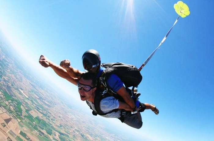 Enjoy skydiving with instructor in Mysore