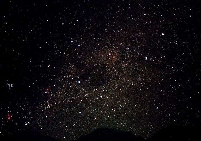 Star filled sky in Shillong