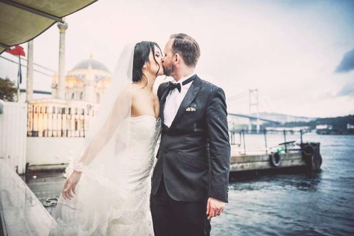 A newly married couple in Turkey