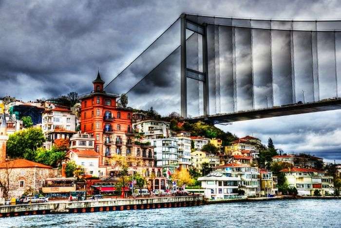 Fatih Sultan Mehmet Bridge over the Bosphorus in Istanbul