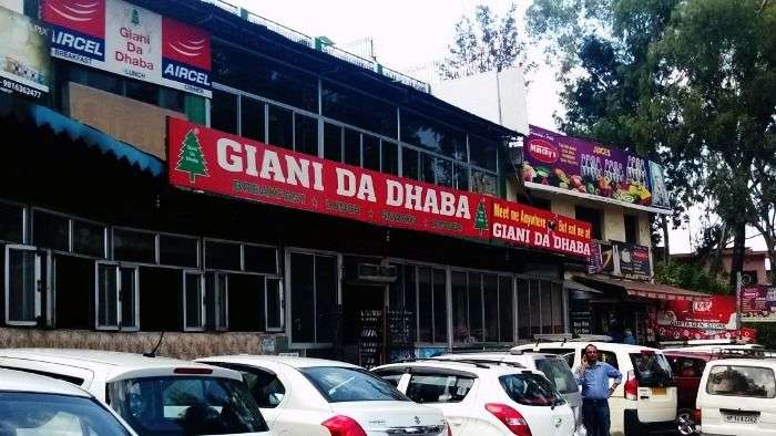 Stop by Giani da dhaba on your way to Shimla