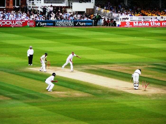 Support the winning team at an Ashes Test Match at Lords, England